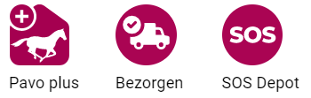 Wij zijn Pavo SOS punt! altijd de SOS veulenkit op voorraad.
